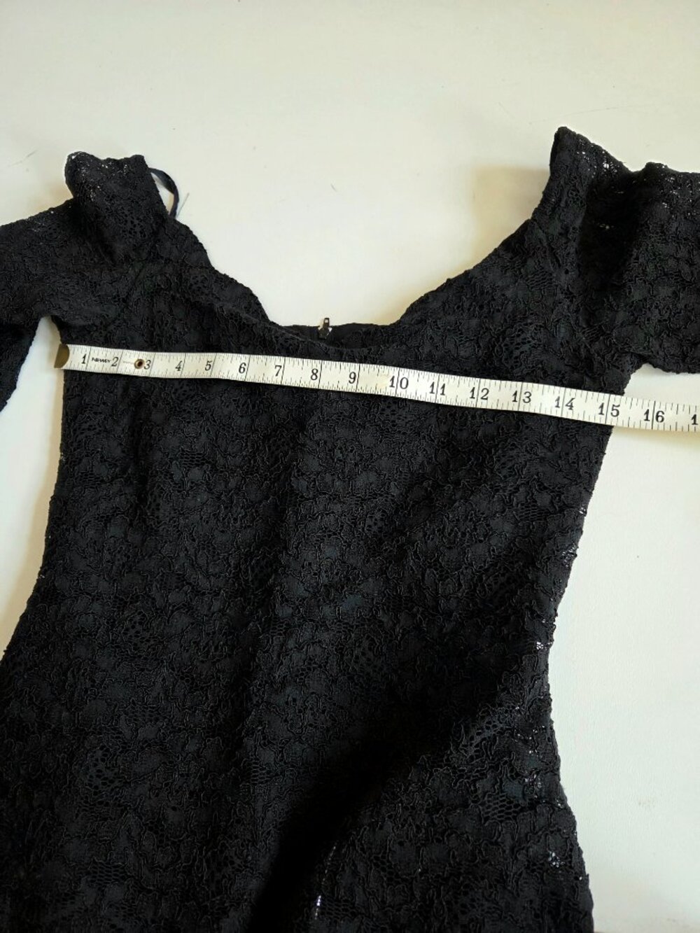 Vintage Beechers Brook Black Evening Jumpsuit Lace Sleeve Relaxed Wide Leg - Picture 6 of 9